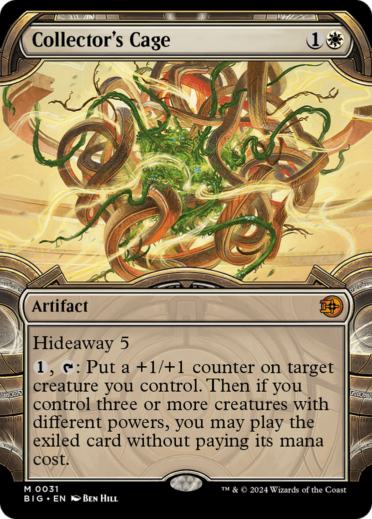 Collector's Cage (Showcase) (BIG-031) - The Big Score: (Showcase) Foil