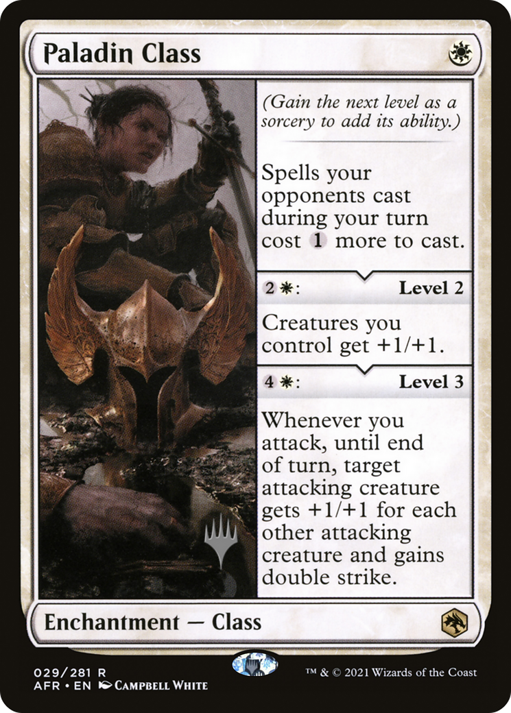 Paladin Class (PPAFR-29P) - Adventures in the Forgotten Realms Promos