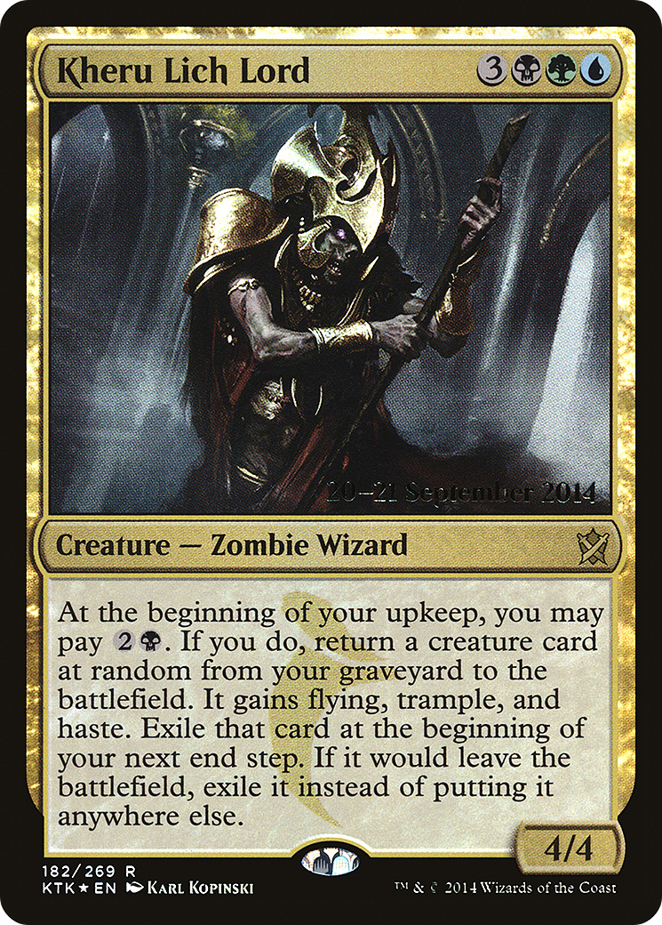 Kheru Lich Lord (PRE-182S) - Khans of Tarkir Promos Foil