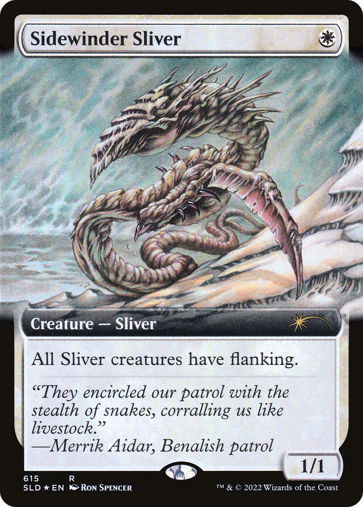 Sidewinder Sliver (SLD-615) - Secret Lair Drop : (Extended Art) Foil