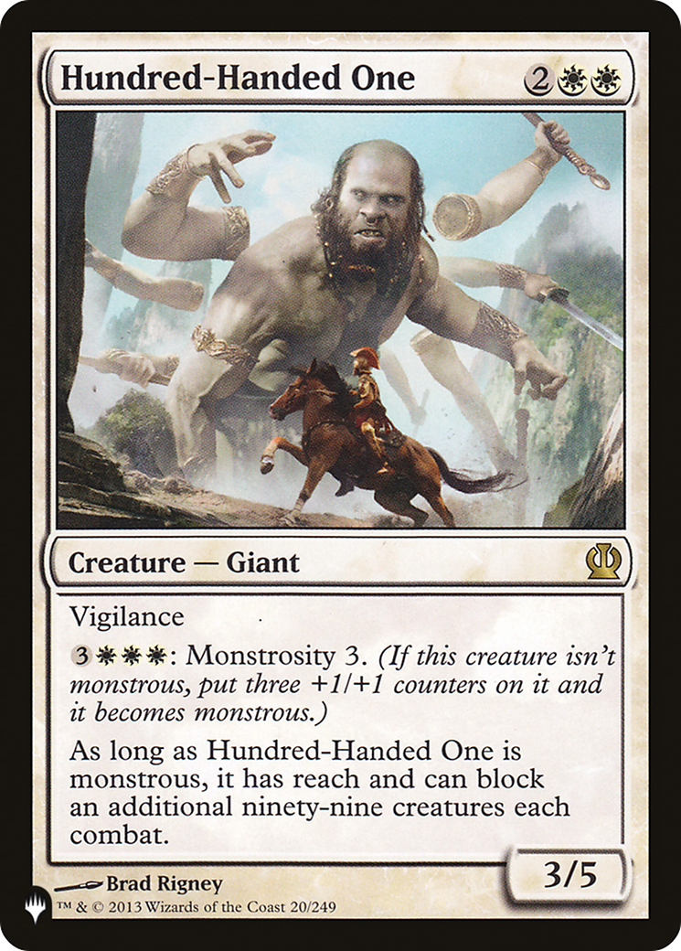 Hundred-Handed One (LIST-THS-20) - The List