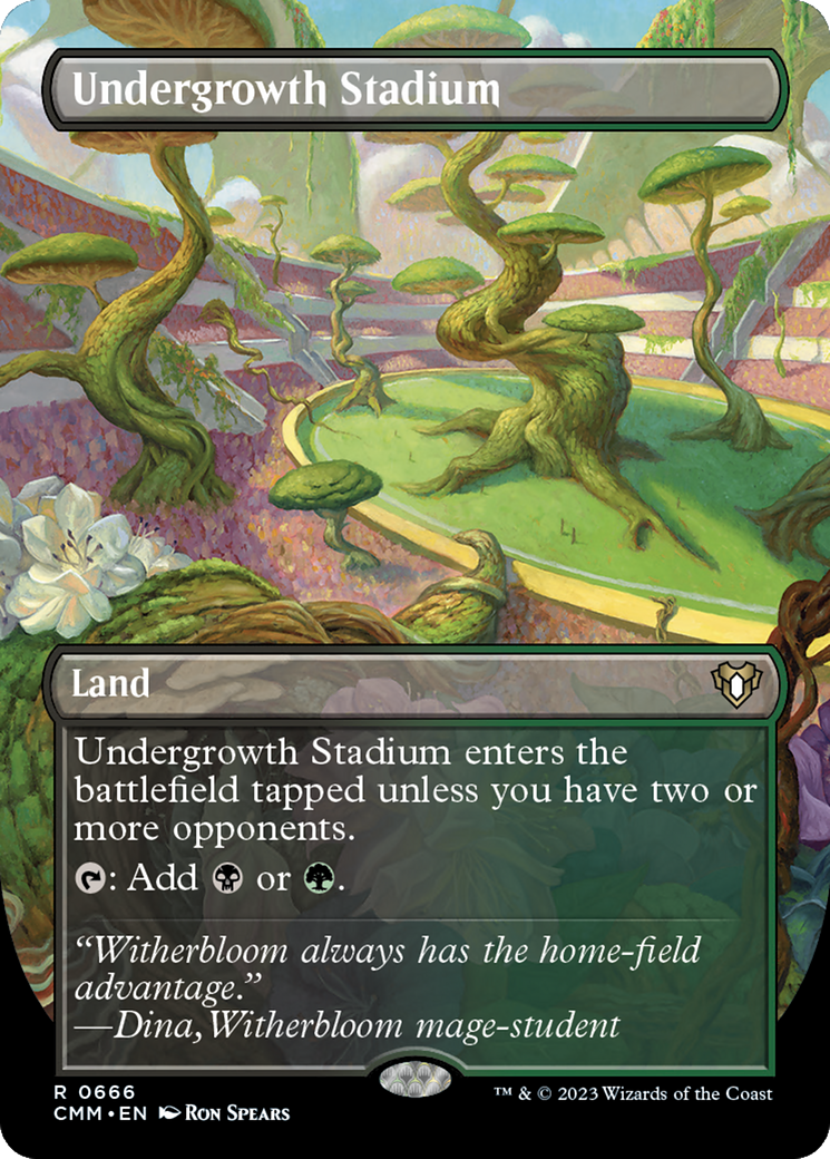 Undergrowth Stadium (Borderless) (CMM-666) - Commander Masters (Borderless)
