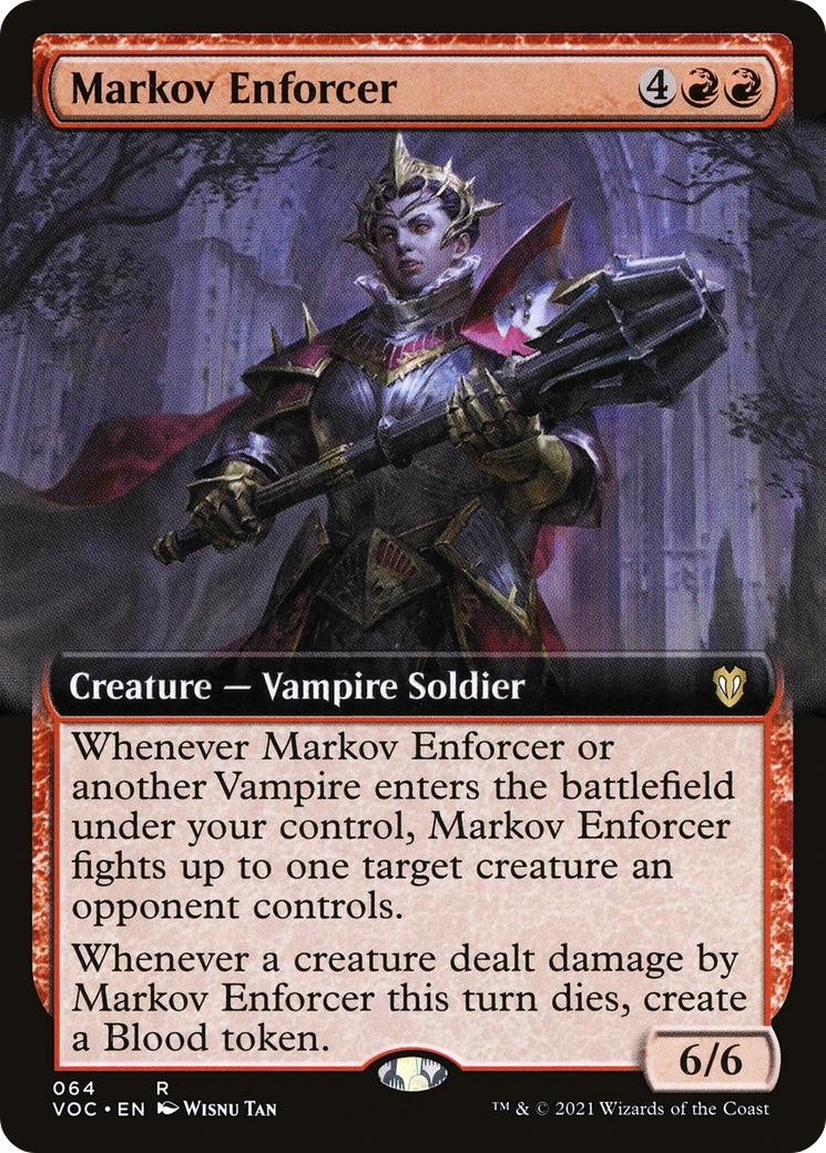 Markov Enforcer (VOC-064) - Crimson Vow Commander : (Extended Art)