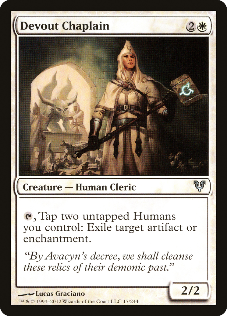 Chapelain dévot (AVR-017) - Avacyn restaurée