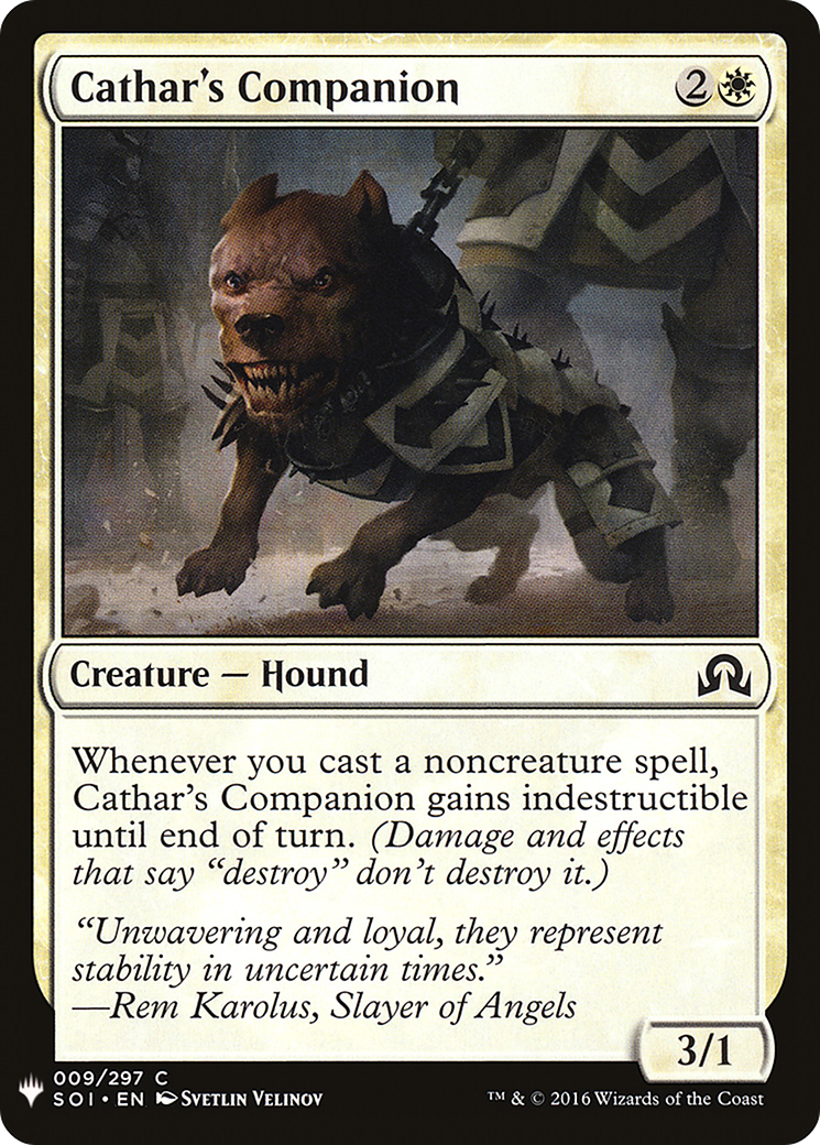 Cathar's Companion (LIST-SOI-9) - The List