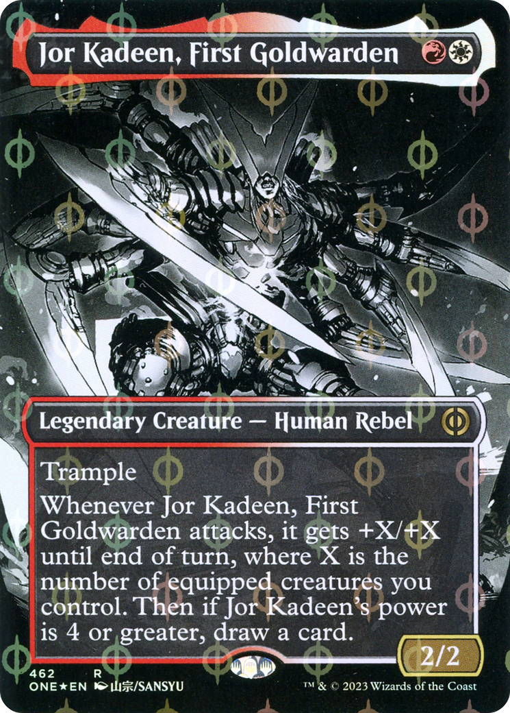 Jor Kadeen, Premier Gardien d'Or (ONE-462) - Phyrexia : Tous ne feront qu'un : (Vitrine) (Sans bordure) Feuille