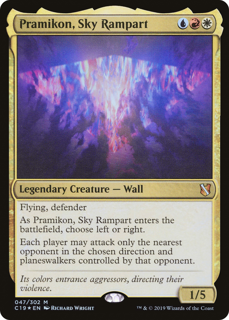 Pramikon, Rempart Céleste (C19-047) - Commander 2019 Foil