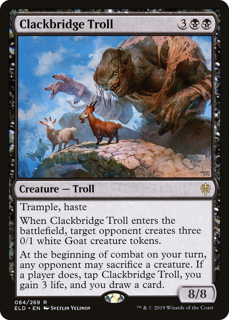 Troll de Clackbridge (ELD-084) - Trône d'Eldraine