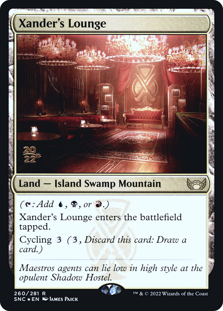 Xander's Lounge (PRE-260S) - Streets of New Capenna Promos Foil