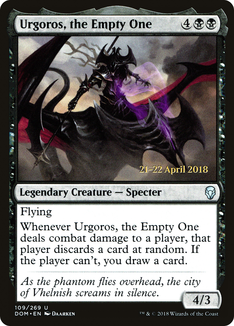 Urgoros, the Empty One (PRE-109S) - Dominaria Promos Foil