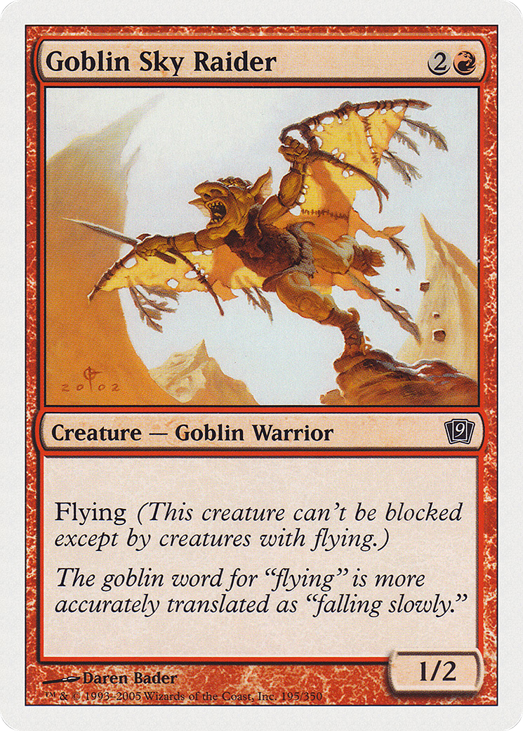 Goblin Sky Raider (9ED-195) - Ninth Edition