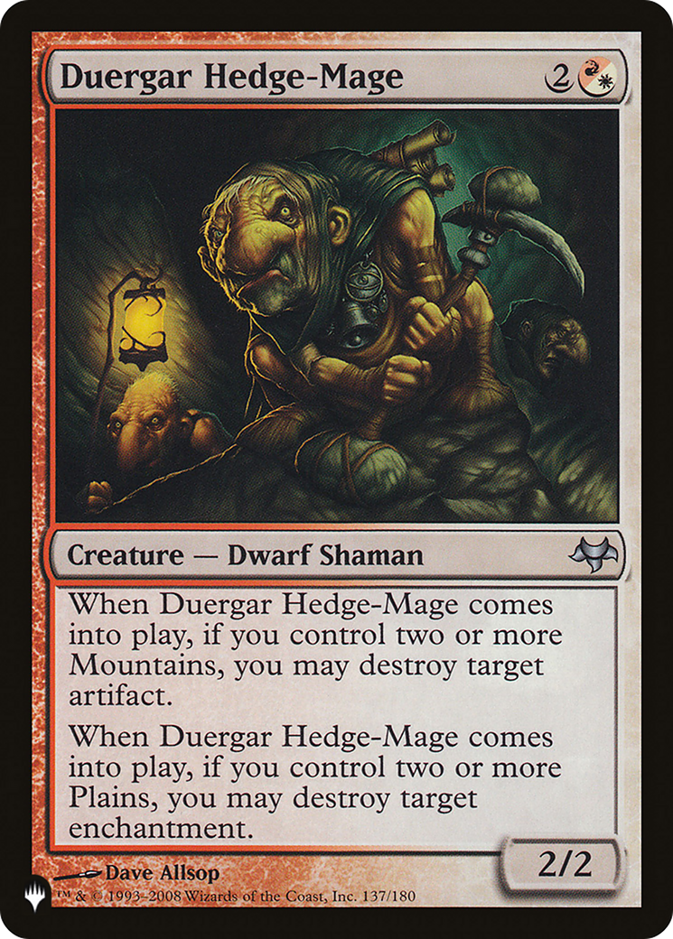 Duergar Hedge-Mage (LIST-137/180) - The List