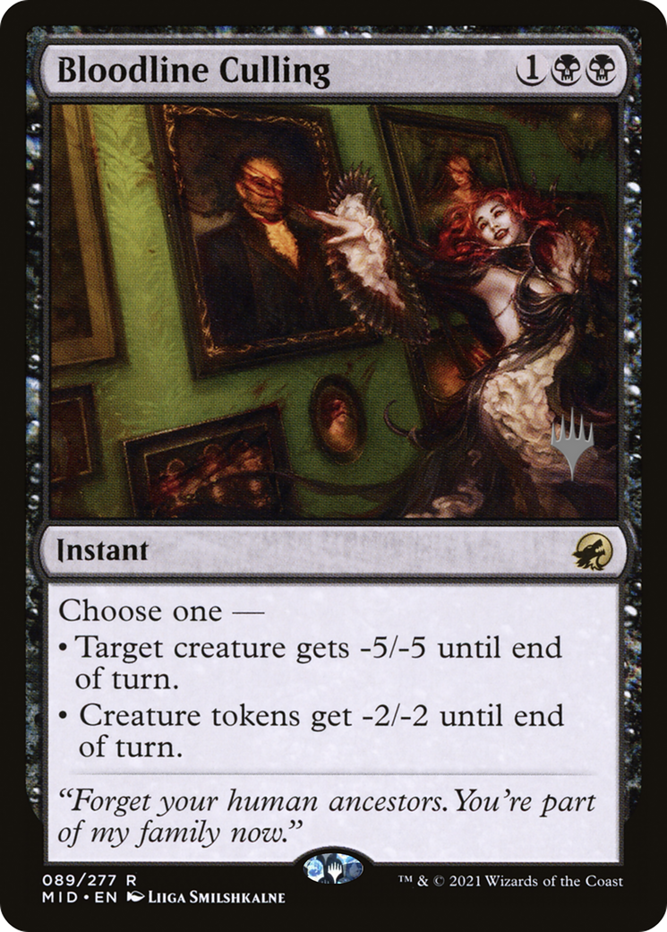 Bloodline Culling (PPMID-089) - Innistrad: Midnight Hunt Promos Foil