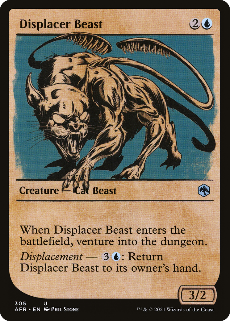 Displacer Beast (AFR-305) - Aventures dans les Royaumes Oubliés : (Vitrine) Feuille