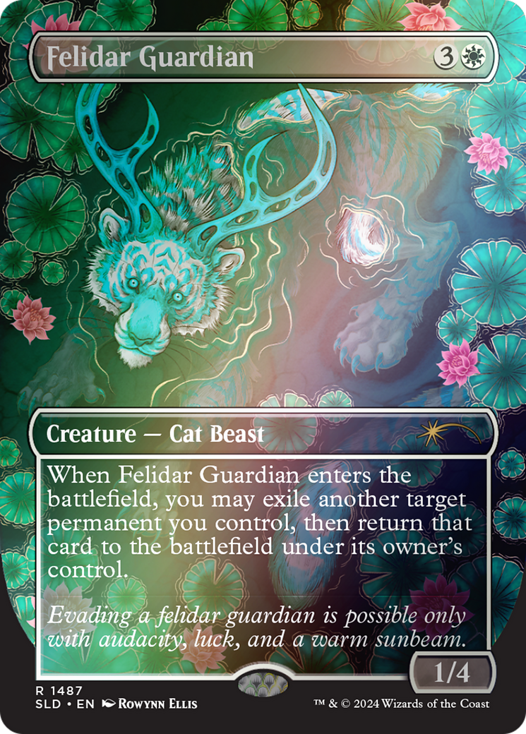 Felidar Guardian (Rainbow Foil) (SLD-1487) - Secret Lair Drop (Borderless) Foil