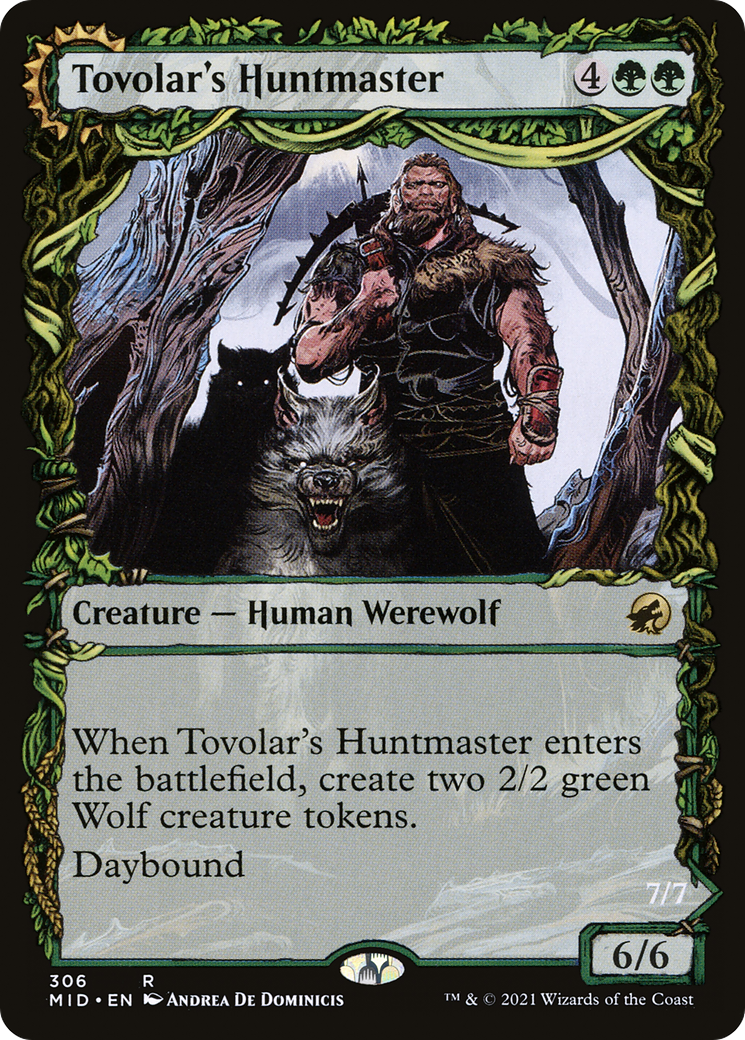 Tovolar's Huntmaster (Showcase) (MID-306) - Innistrad: Midnight Hunt: (Showcase, Double Faced Transform) Foil