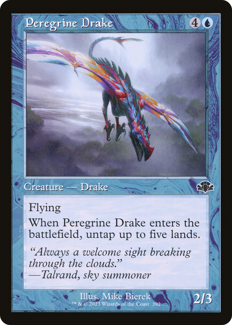 Peregrine Drake (Retro Frame) (DMR-292) - Dominaria Remastered Foil