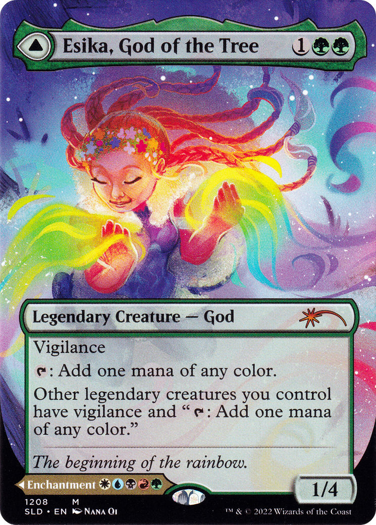 Esika, God of the Tree (Display Commander) - Thick Stock (SLD-1208) - Secret Lair Drop (Borderless)