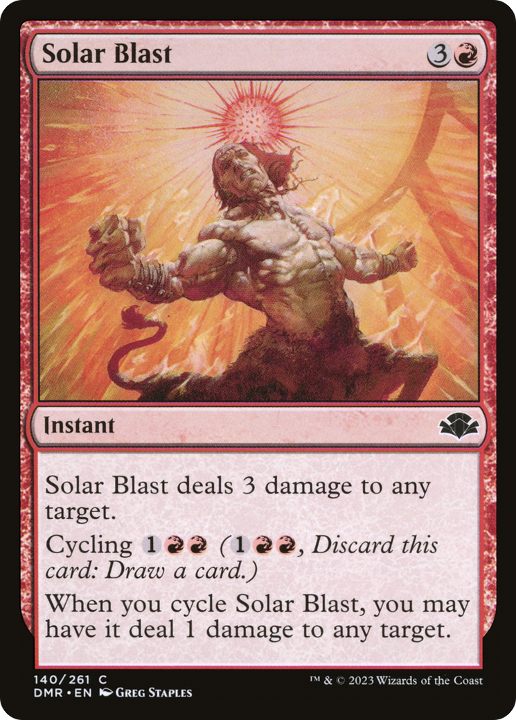 Solar Blast (DMR-140) - Dominaria Remastered Foil