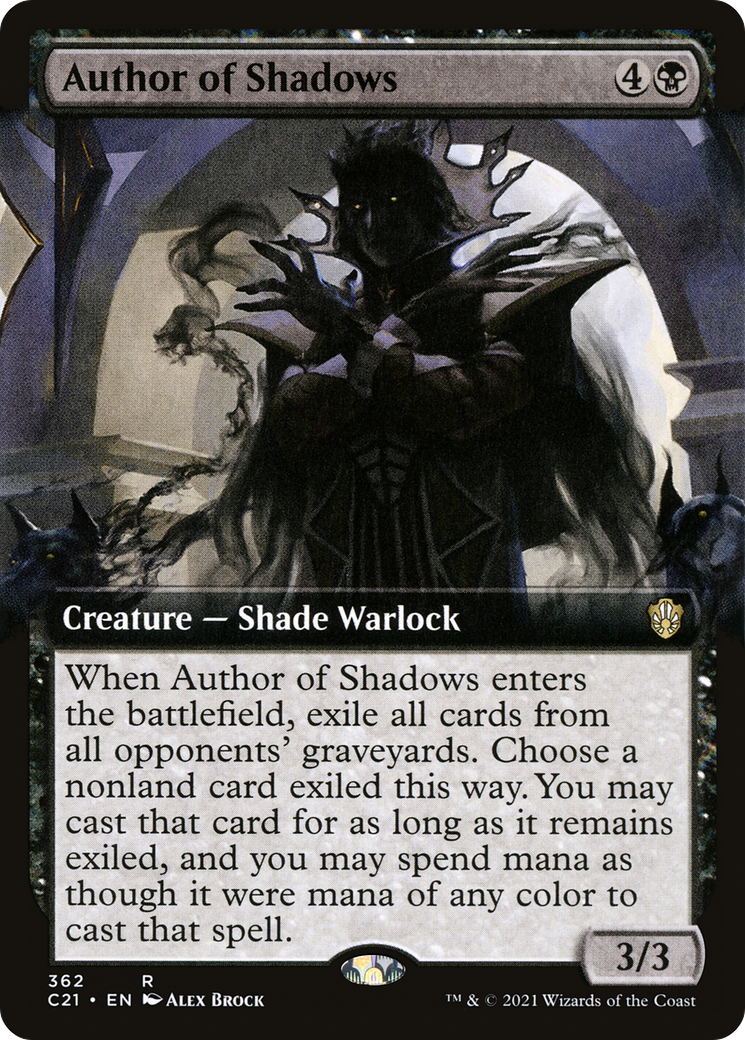Auteur de Shadows (C21-362) - Commander 2021 : (Extended Art)