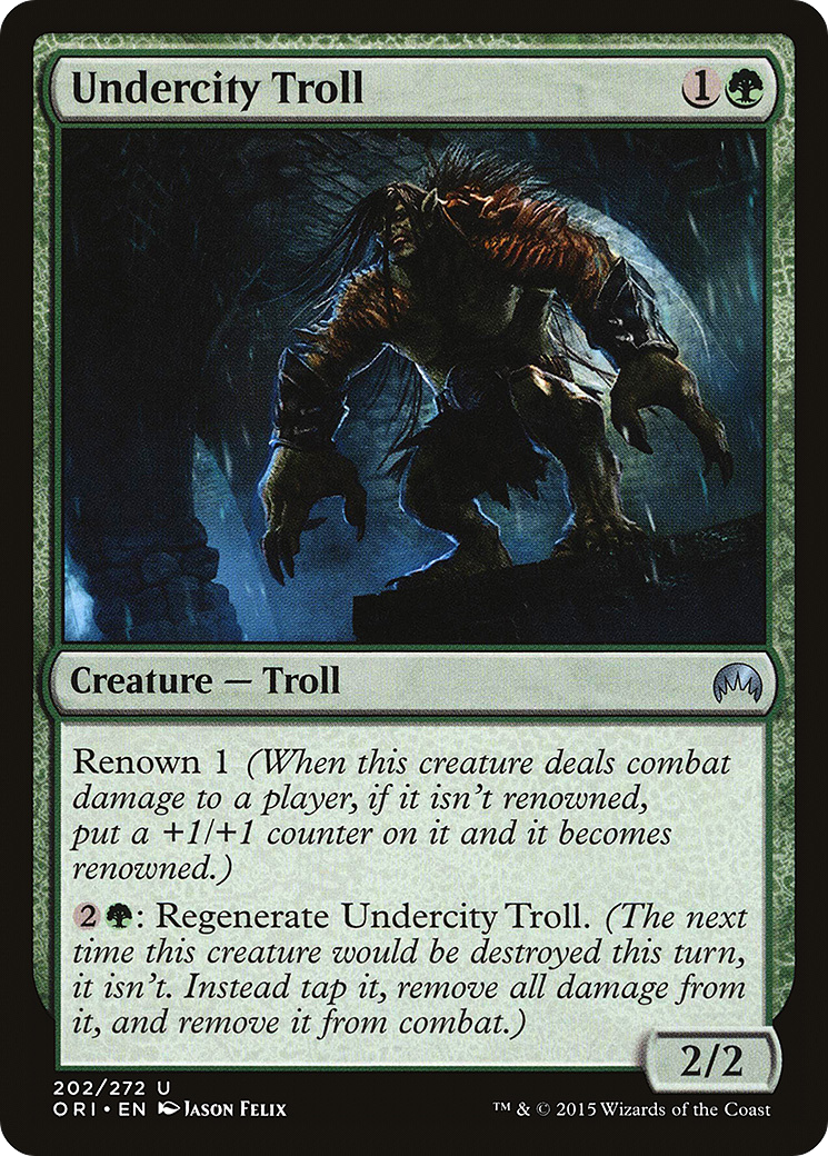 Undercity Troll (ORI-202) - Magic Origins Foil