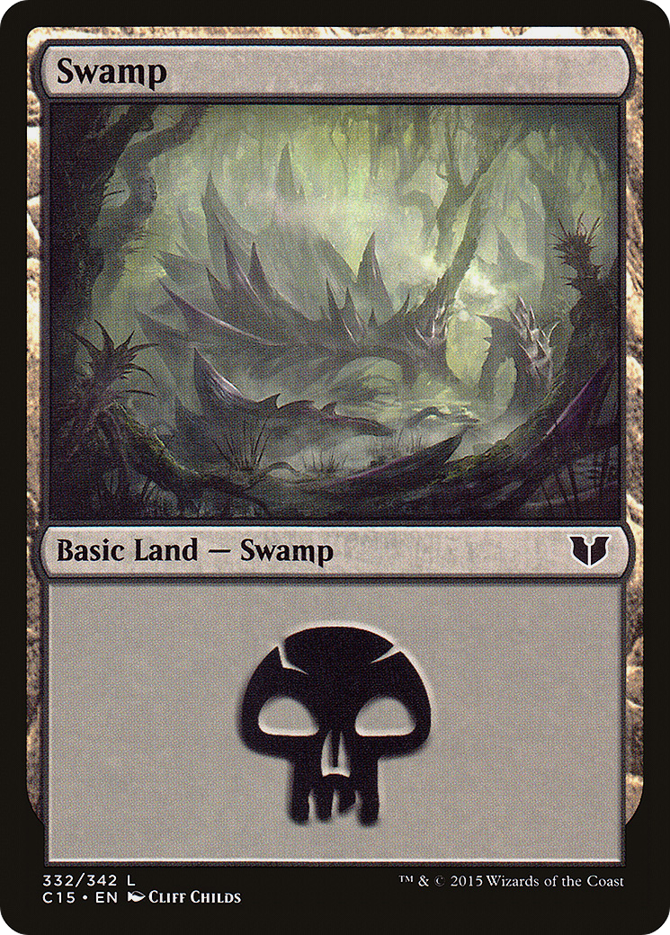 Swamp (332) (C15-332) - Commander 2015