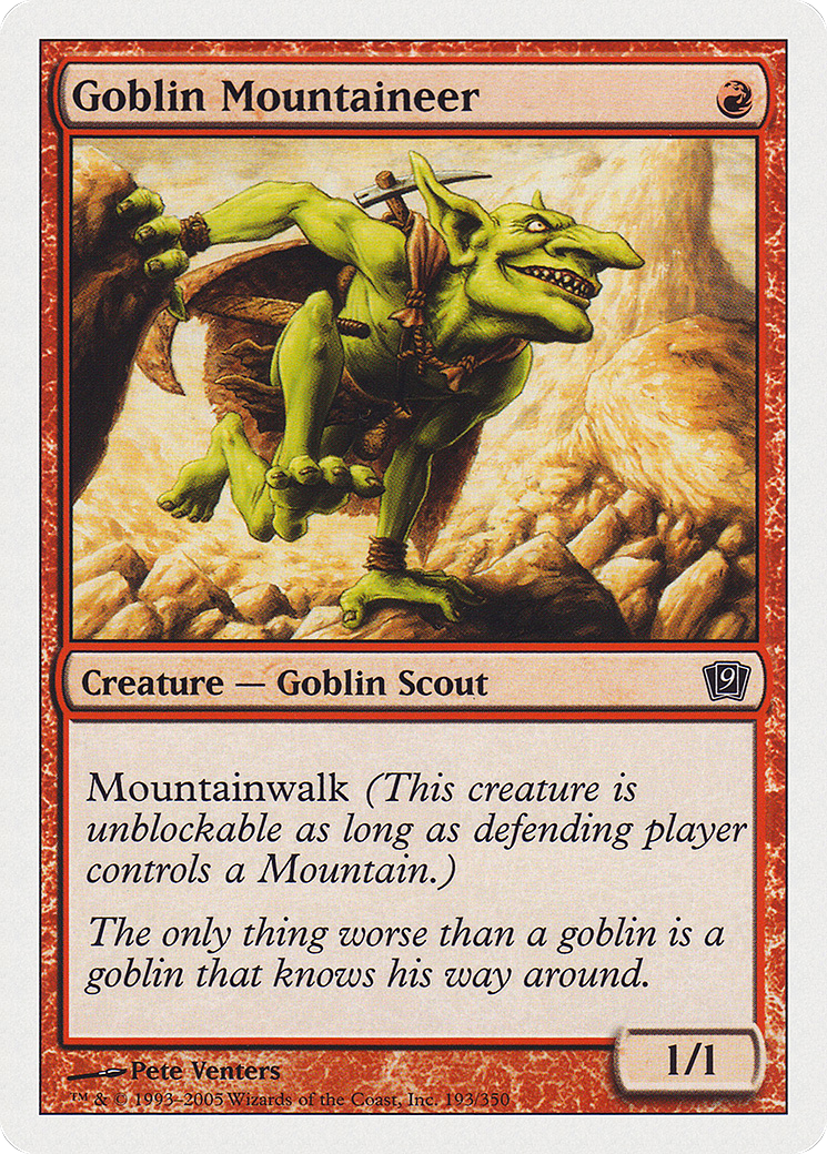 Goblin Mountaineer (9ED-193) - Ninth Edition