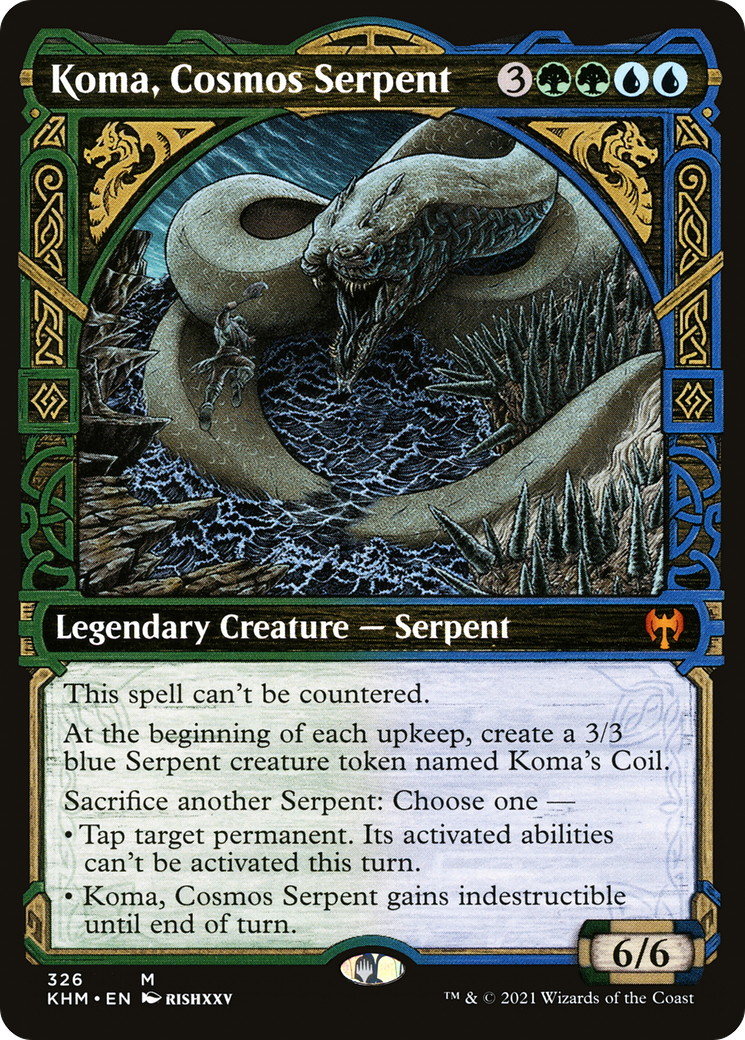 Koma, Cosmos Serpent (KHM-326) - Kaldheim : (Vitrine) Foil