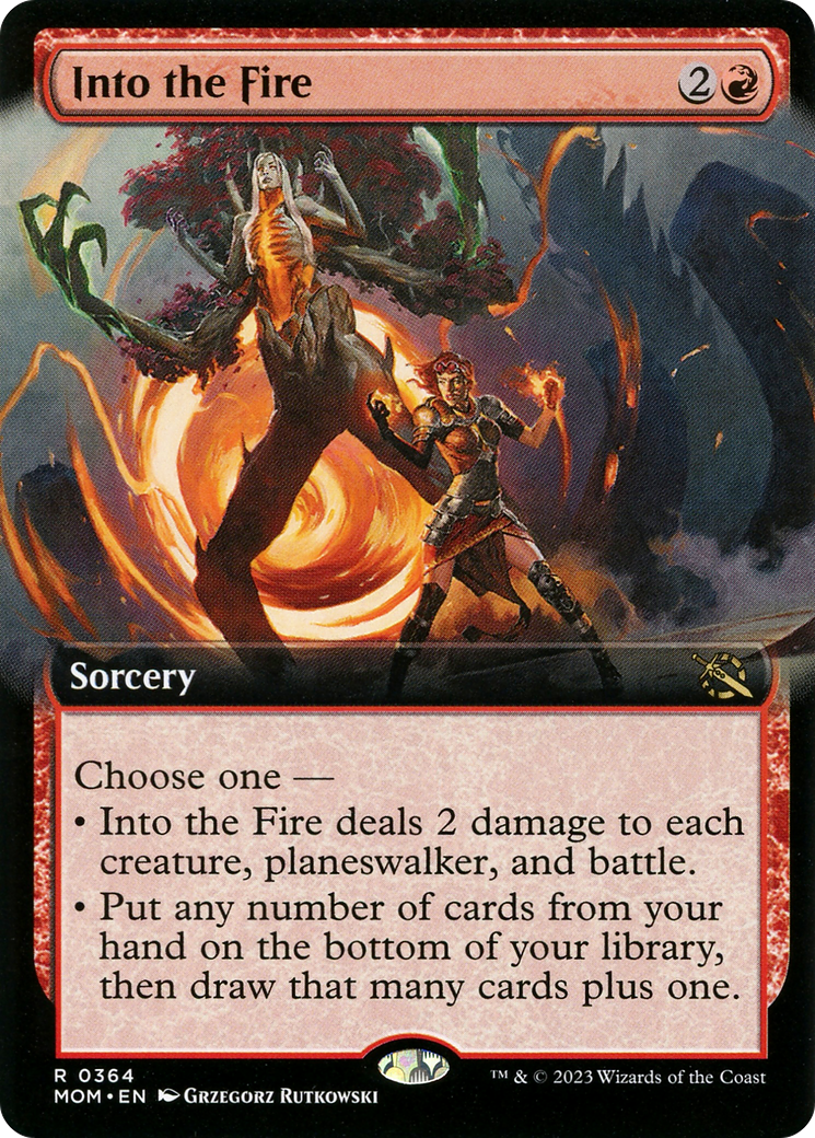 Into the Fire (Extended Art) (MOM-364) - March of the Machine: (Extended Art) Foil