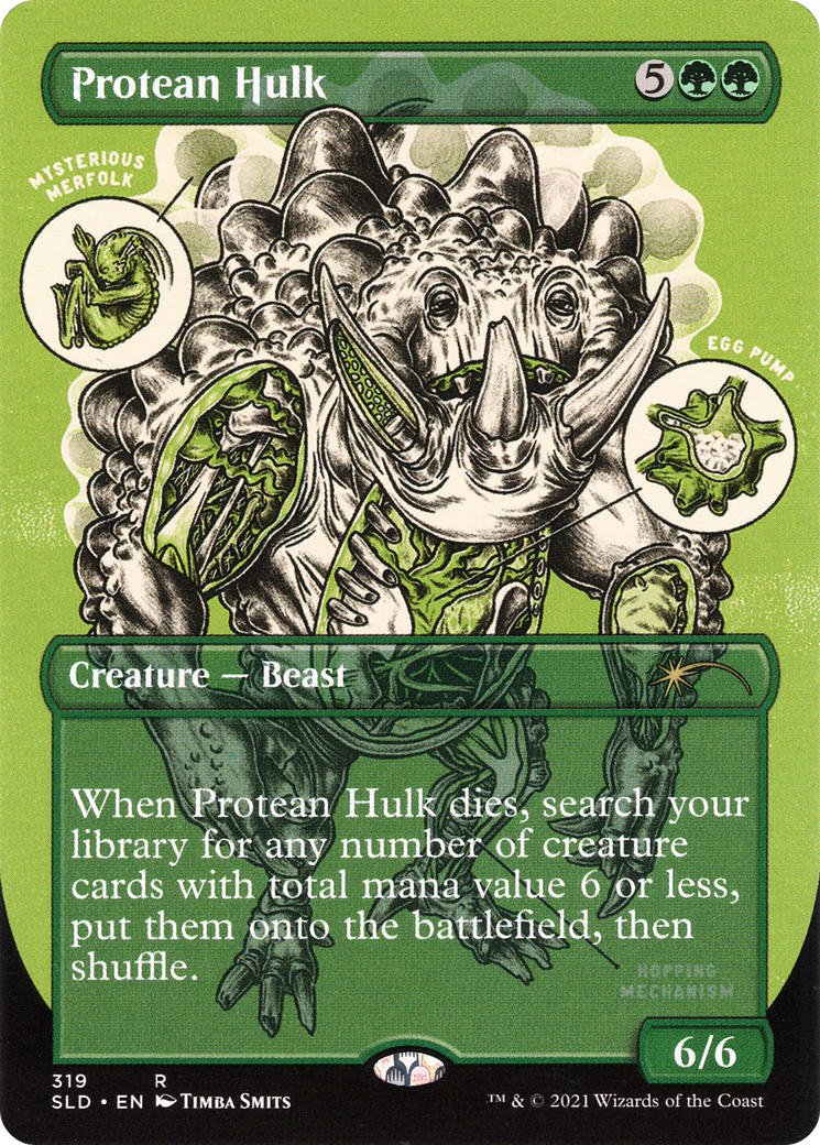 Protean Hulk (SLD-319) - Secret Lair Drop (sans bordure) Feuille gravée