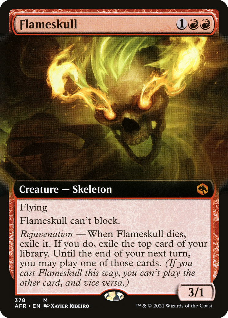 Flameskull (Extended Art) (AFR-378) - Adventures in the Forgotten Realms: (Extended Art)
