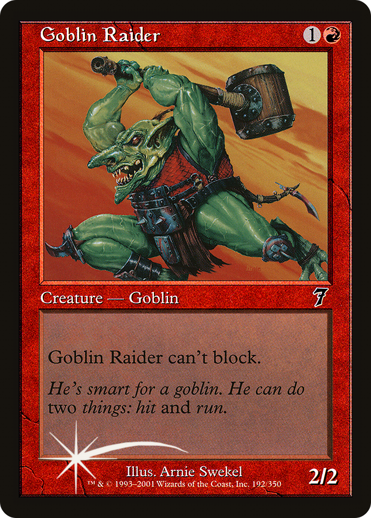 Goblin Raider (7ED-192★) - Septième édition