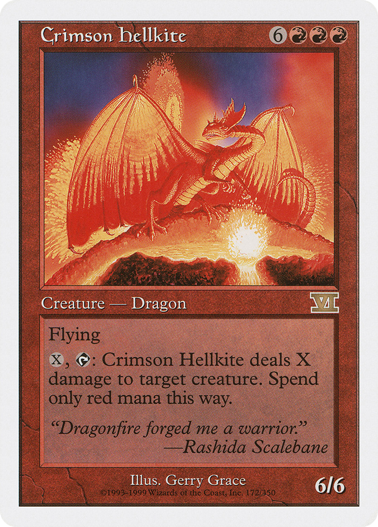 Crimson Hellkite (6ED-172) - Classic Sixth Edition