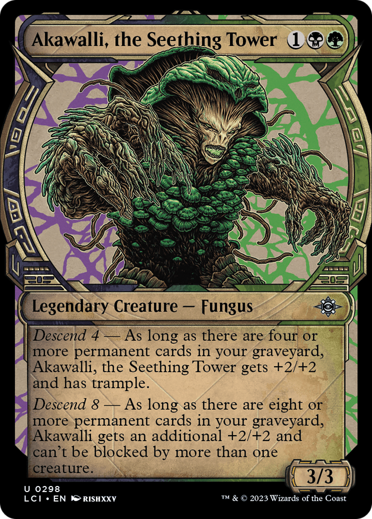 Akawalli, the Seething Tower (Showcase) (LCI-298) - The Lost Caverns of Ixalan: (Showcase)