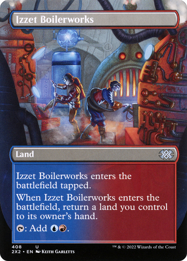 Izzet Boilerworks (2X2-408) - Double Masters 2022 (sans bordure) Fleuret