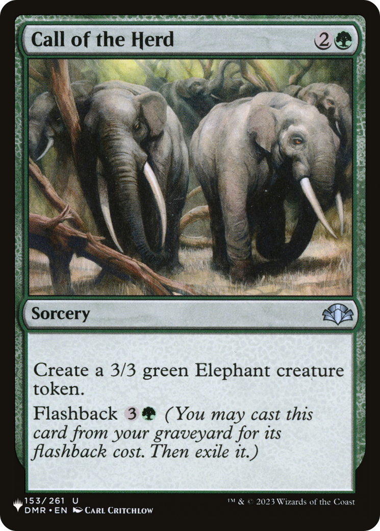Call of the Herd (LIST-153/261) - The List