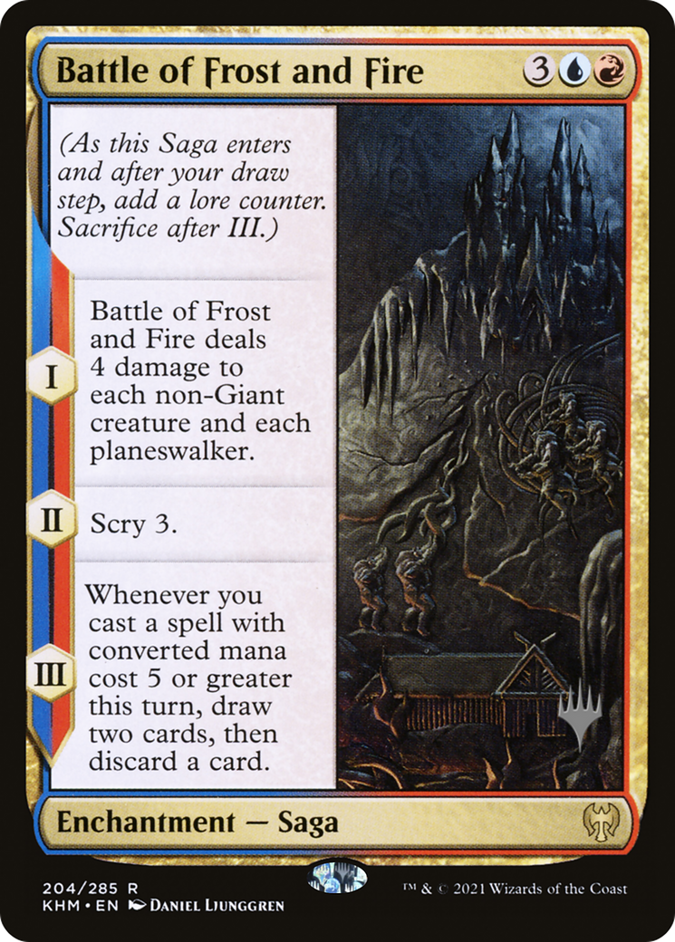 Bataille du givre et du feu (PKHM-204P) - Kaldheim Promos Foil