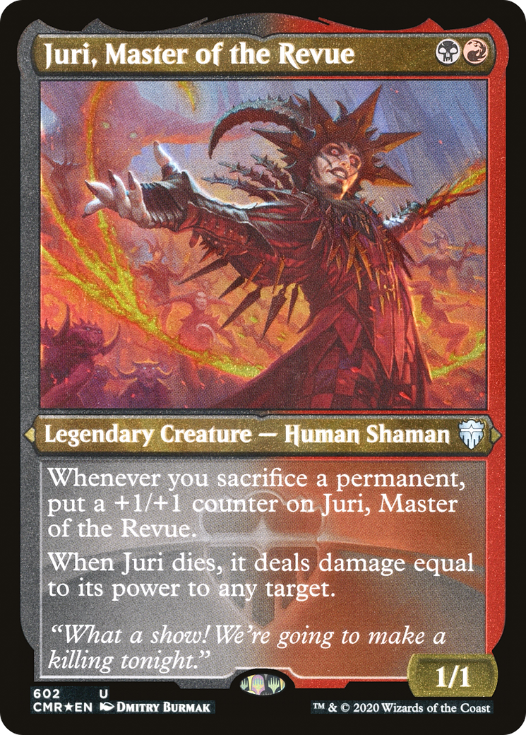 Juri, Maître de la Revue (CMR-602) - Commander Legends Etched Foil