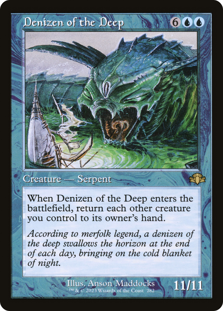 Denizen of the Deep (Retro Frame) (DMR-282) - Dominaria Remastered Foil