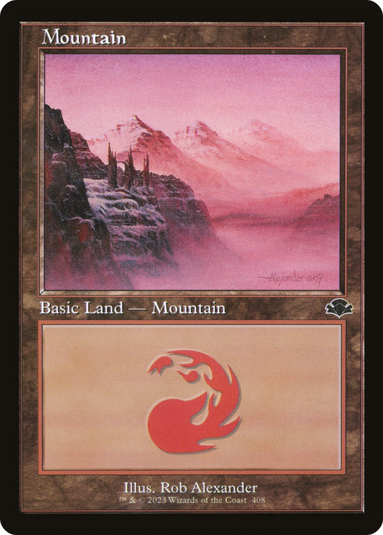 Mountain (408) (Retro Frame) (DMR-408) - Dominaria Remastered