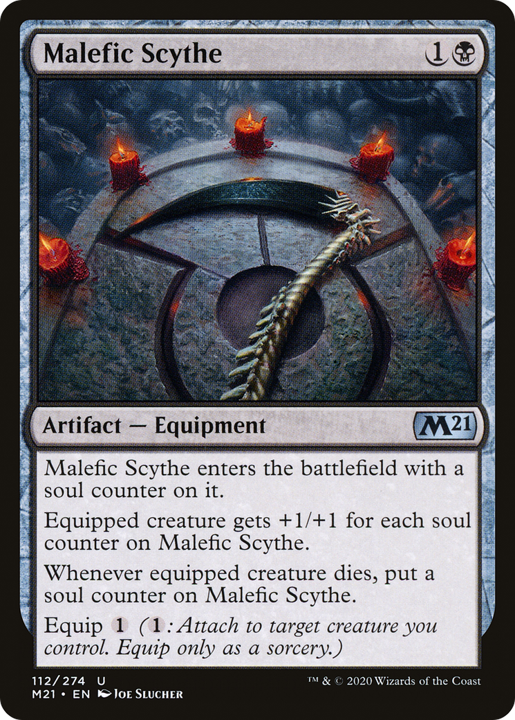 Malefic Scythe (M21-112) - Core Set 2021 Foil