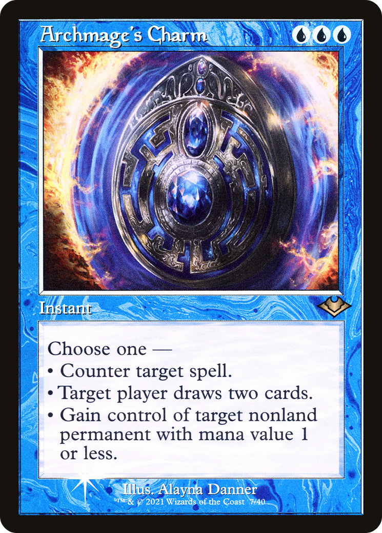 Archmage's Charm (Retro Frame) (MH1-007) - Modern Horizons 1 Timeshifts Foil