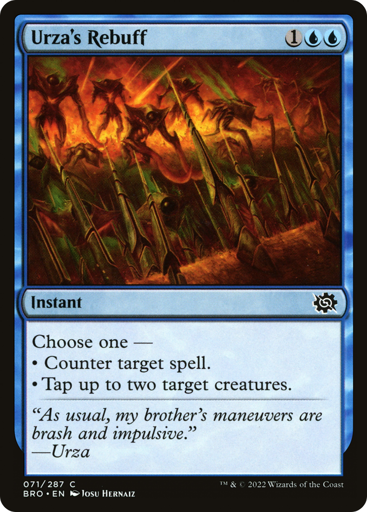 Urza's Rebuff (BRO-071) - The Brothers' War Foil