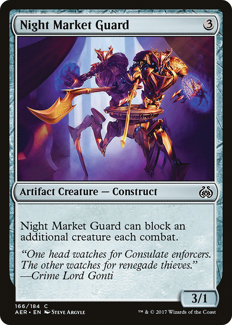 Night Market Guard (AER-166) - Aether Revolt