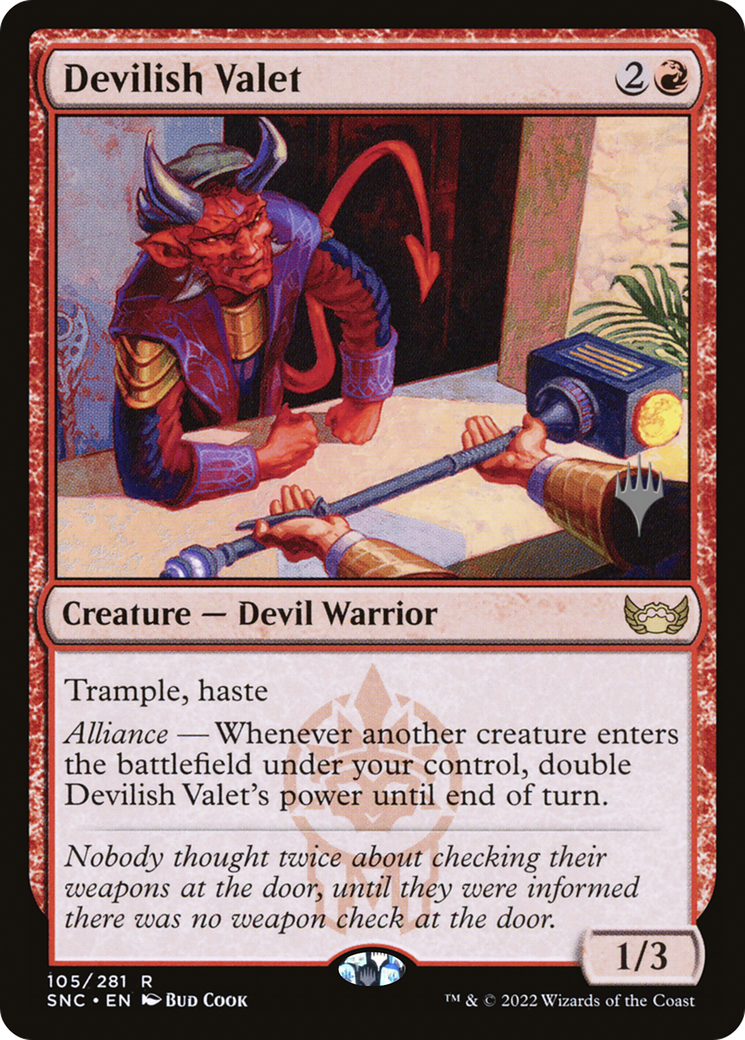 Devilish Valet (PPSNC-105P) - Streets of New Capenna Promos