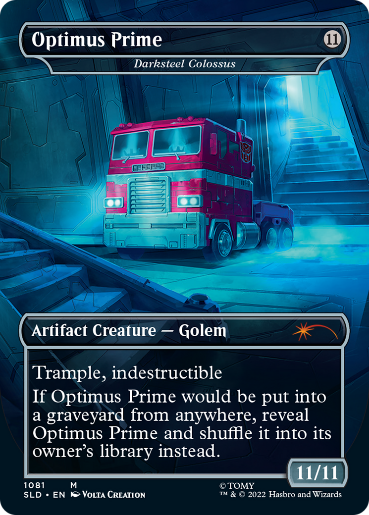 Optimus Prime - Darksteel Colossus (SLD-1081) - Secret Lair Drop (Borderless)