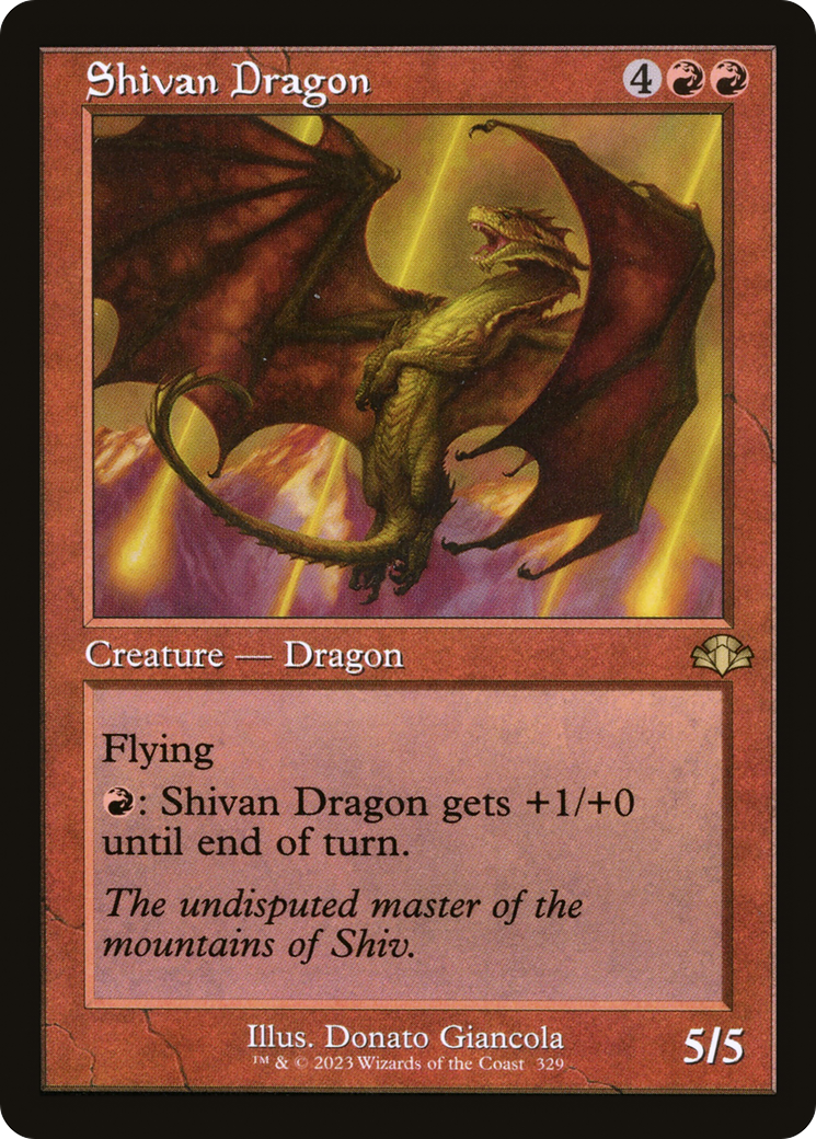 Dragon Shivan (DMR-329) - Dominaria Remastered Foil