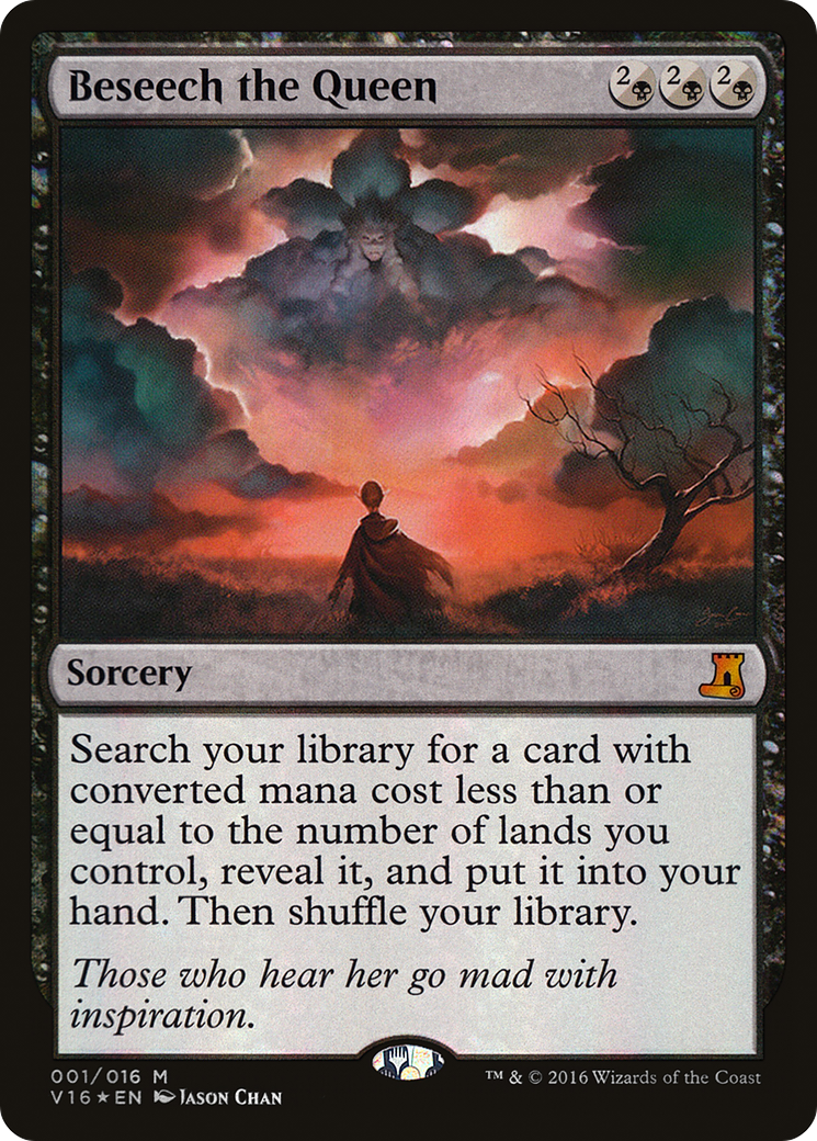 Implorer la Reine (V16-001) - Du coffre-fort : Lore Foil