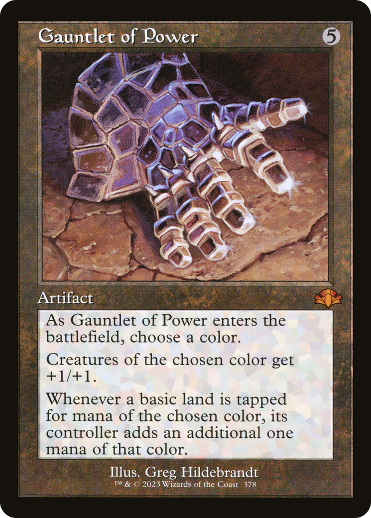 Gauntlet of Power (Retro Frame) (DMR-378) - Dominaria Remastered Foil