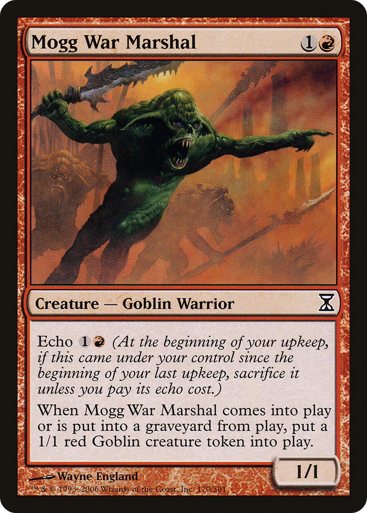 Mogg War Marshal (TSP-170) - Time Spiral Foil